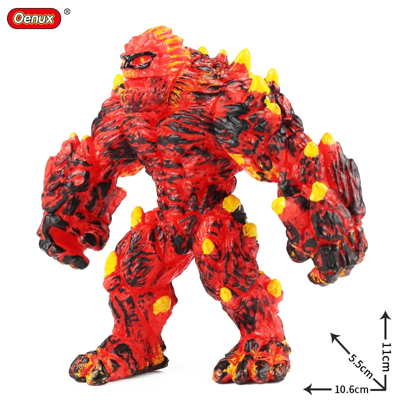 Oenux Fantasy Animal PVC Figure Dragon Dinosaur Golem Turtle Bull Orangutan - EXPROTAS