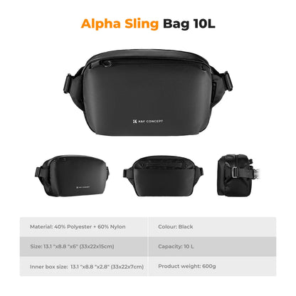 K&F Concept 10L Lightweight Travel Photography Sling Bag Digital Camera Shoulder Carry Pouch for Canon Nikon Sony DJI Drone