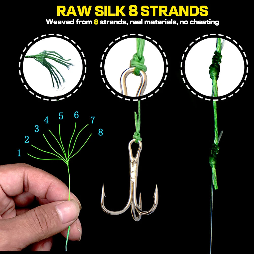 JOF Fishing Line 8 Strands Braided PE 300M 500M 1000M 18LB-78LB