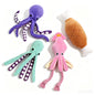 Octopus Plush Dog Toy Interactive Squeaky Chew Soft Pet for Dogs