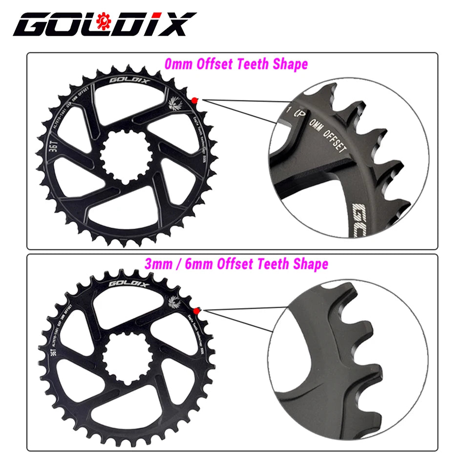 MTB Chainring 30T 32T 34T 36T 38T Direct Mount SRAM 0mm 3mm 6mm Offset