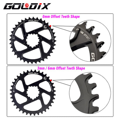 MTB Chainring 30T 32T 34T 36T 38T Direct Mount SRAM 0mm 3mm 6mm Offset