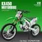1:12 Kawasaki KX450 Motorcycle Model Diecast Toy Bike Alloy Motocross