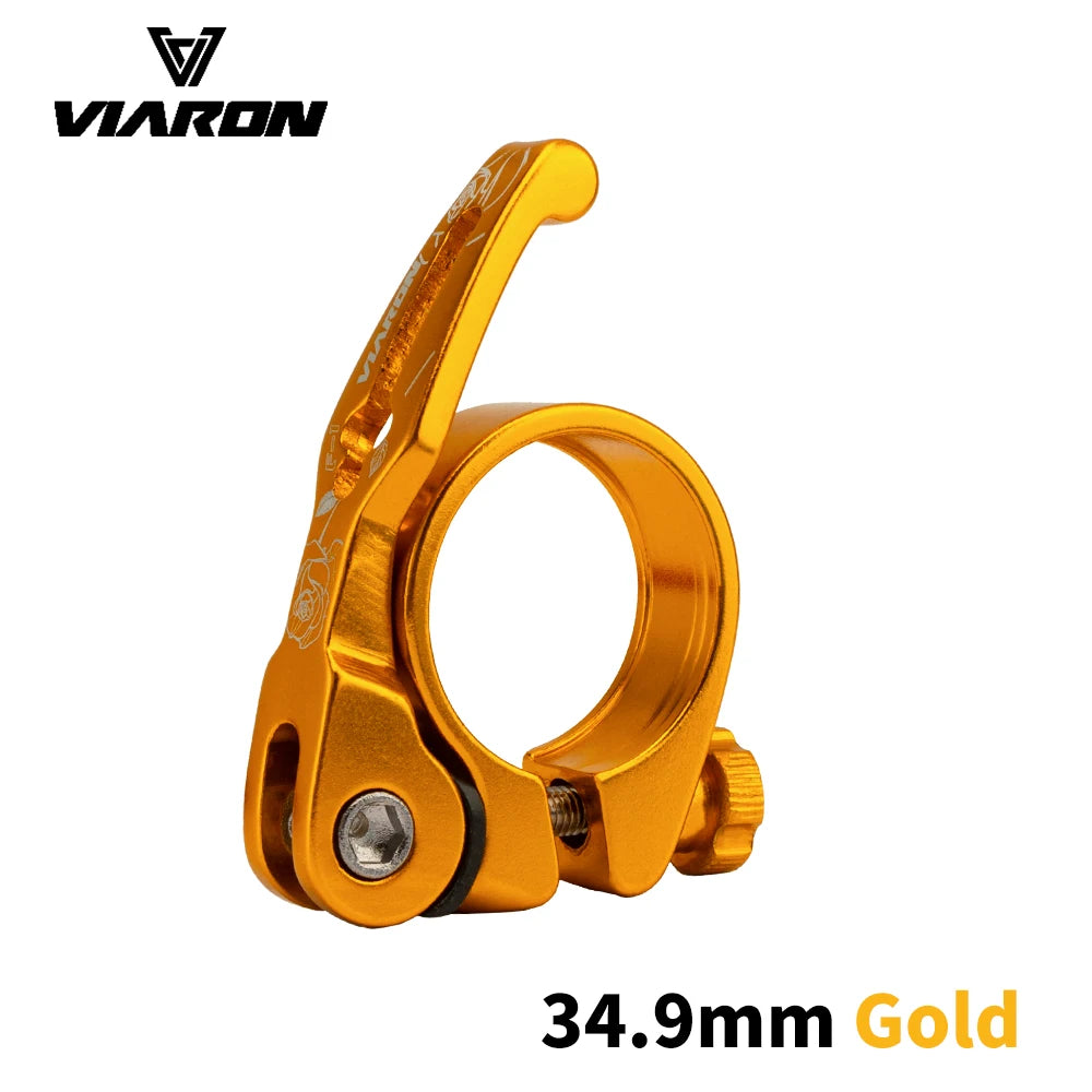 Seatpost Clamp VIARON MTB Quick Release Ultralight 31.8mm 34.9mm