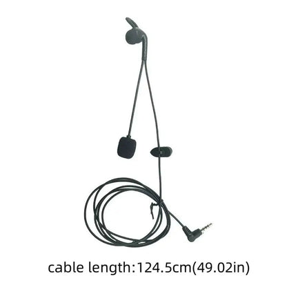 3.5mm Plug Referee Intercom Headset Judger Use Motorcycle Referee Earphone Football Referee Black Interphone Headphone