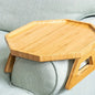Foldable Wooden Sofa Tray Armrest Table Couch Snack Holder Living Room