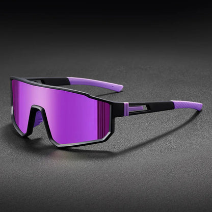 Men's Oversized Cycling Glasses Windproof Colorful Sports Sunglasses
