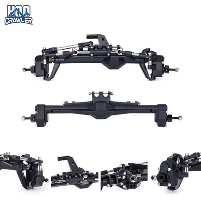 H10 Plastic Front Rear Complete Portal Axle Set 1/10 RC Crawler Vanquish