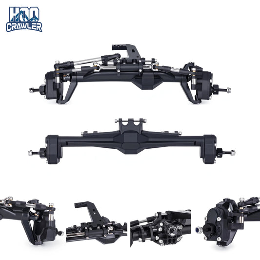 H10 Plastic Front Rear Complete Portal Axle Set 1/10 RC Crawler Vanquish