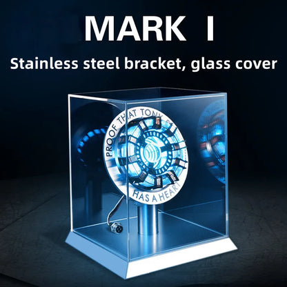 Avenger Iron Man Mk1 Arc Reactor Tony Stark Heart Of Mark Figure Led Light Model Superhero 1:1 Cosplay Toys Chest Lamp Kids Gift-EXPROTAS