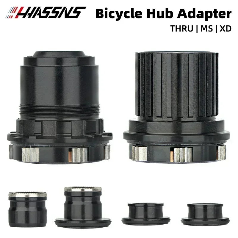 HASSNS PRO7 HG/XD/MS Hub Adapter, QR/THRU Endcap for 135x10/142x12 Bicycle Hub Body