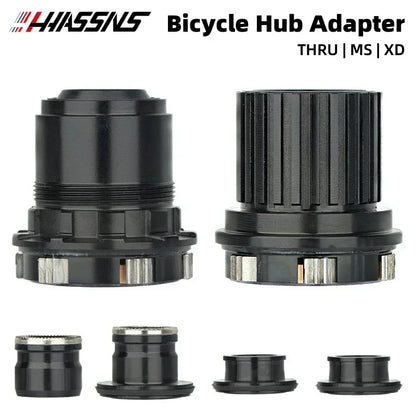HASSNS PRO7 HG/XD/MS Hub Adapter, QR/THRU Endcap for 135x10/142x12 Bicycle Hub Body