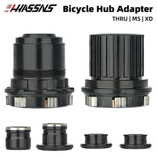 HASSNS PRO7 HG/XD/MS Hub Adapter, QR/THRU Endcap for 135x10/142x12 Bicycle Hub Body