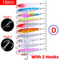 10Pcs Super Quatity Metal Casting Jig 7g-10g-14g-21g-28g-40g Shore Drag Cast Jigging Spoon Fishing Lure Artificial Bait Tackle
