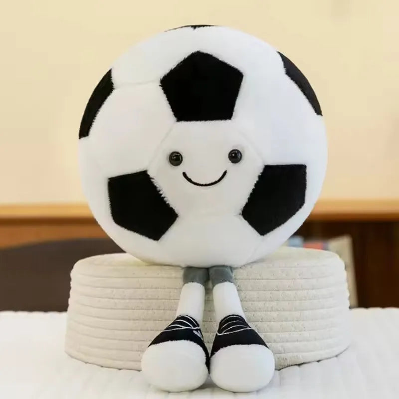 Jc Simulation Soccer 25cm Plush Toy Handmade Cartoon Doll Cushion