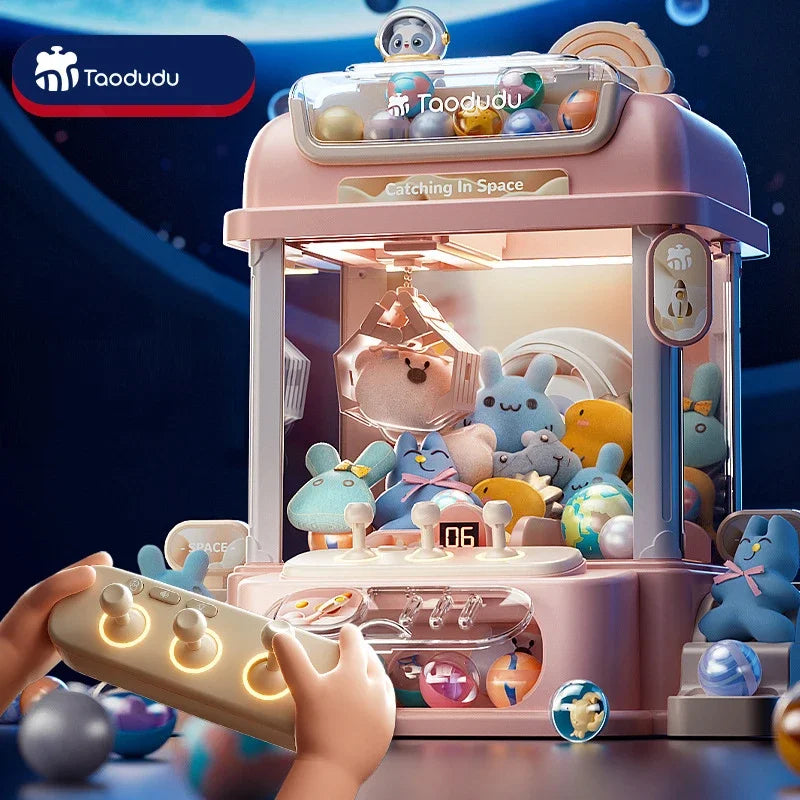 Big Size DIY Doll Machine Kids Coin Operated Play Game Mini Claw Catch Toy Crane Machines Music Doll Children Xmas Gifts Toys-EXPROTAS