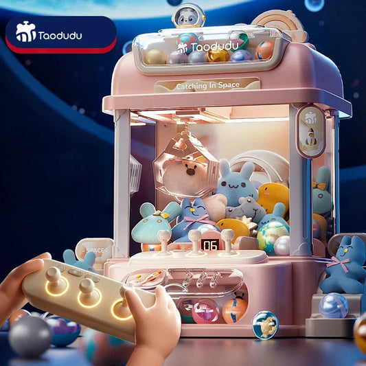 Big Size DIY Doll Machine Kids Coin Operated Play Game Mini Claw Catch Toy Crane Machines Music Doll Children Xmas Gifts Toys-EXPROTAS