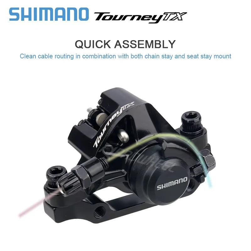 Shimano Tourney BR-TX805 Mechanical Disc Brake Caliper with Resin Pads