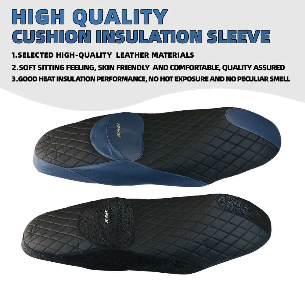 For YAMAHA XMAX300 XMAX 300 X-MAX 125 250 400 2022 Accessories Seat Cushion Cover Protector Leather Seat Cover Insulation Guard-EXPROTAS
