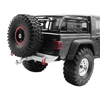 1/10 RC Crawler Metal Front & Rear Bumper Set w/ LED for Axial SCX10 III - EXPROTAS