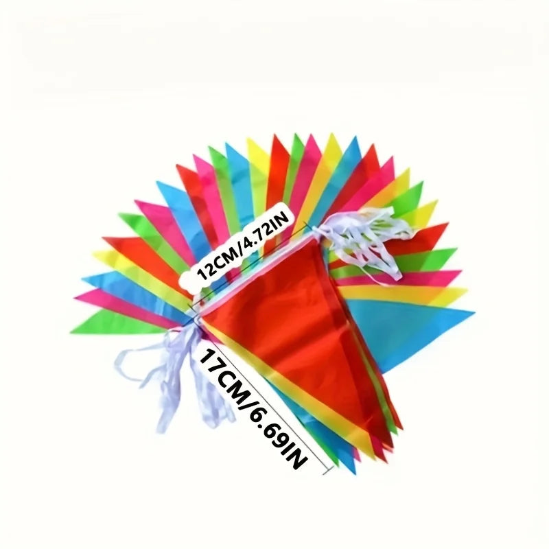 100/300/500Pcs Birthday Party Flags Pennant Banner Outdoor Decoration