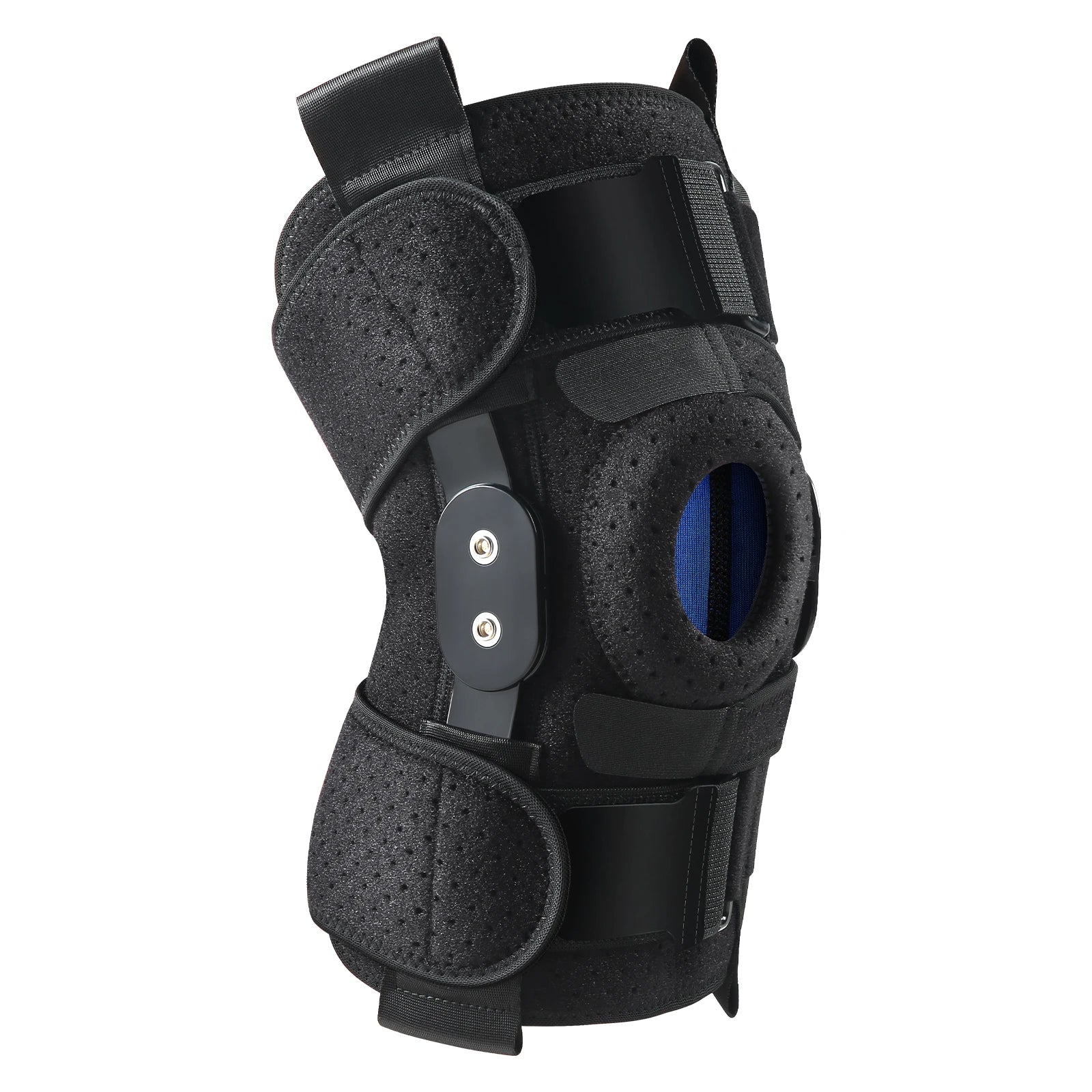 Hinged Knee Brace with Side Stabilizers & Patella Gel Pad for Men & Women - EXPROTAS