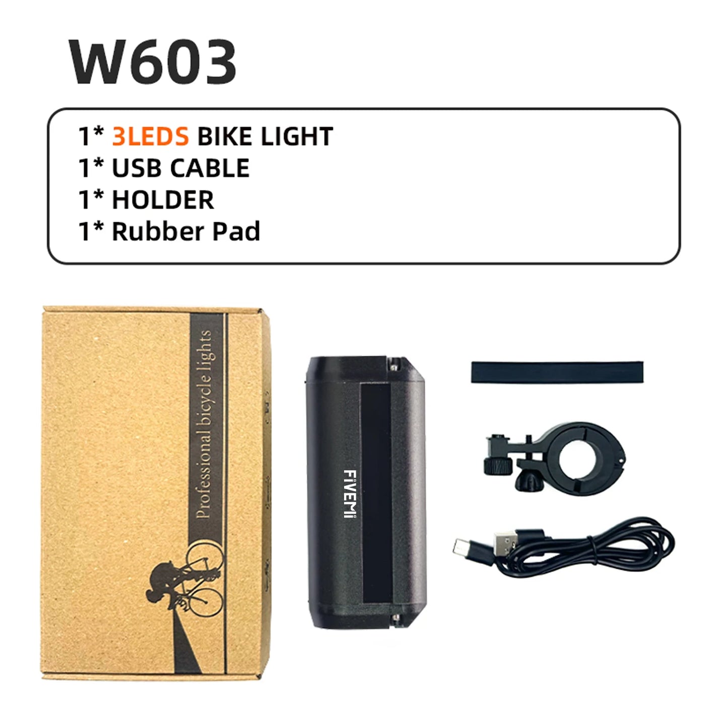 Bike Light 10000mAh USB Rechargeable LED Front Lamp Waterproof Electric Bicycle