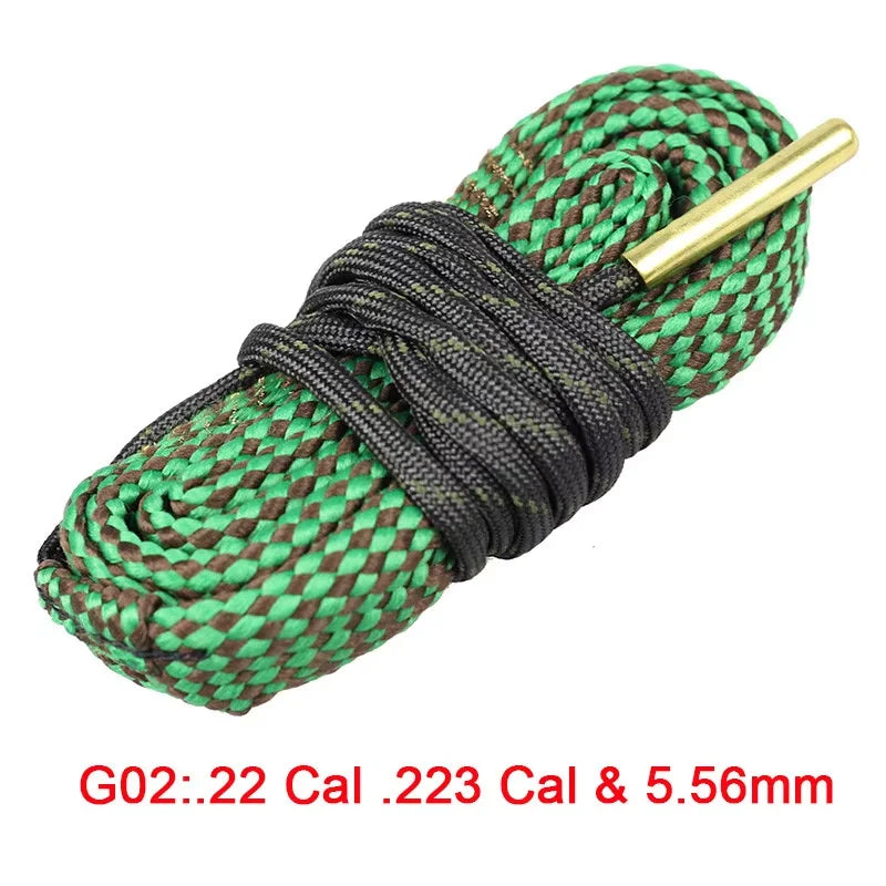 Rope Bore Cleaner for Rifle Shotgun 12GA 5.56mm 7.62mm Gun Cleaning Supplies