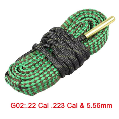 Rope Bore Cleaner for Rifle Shotgun 12GA 5.56mm 7.62mm Gun Cleaning Supplies