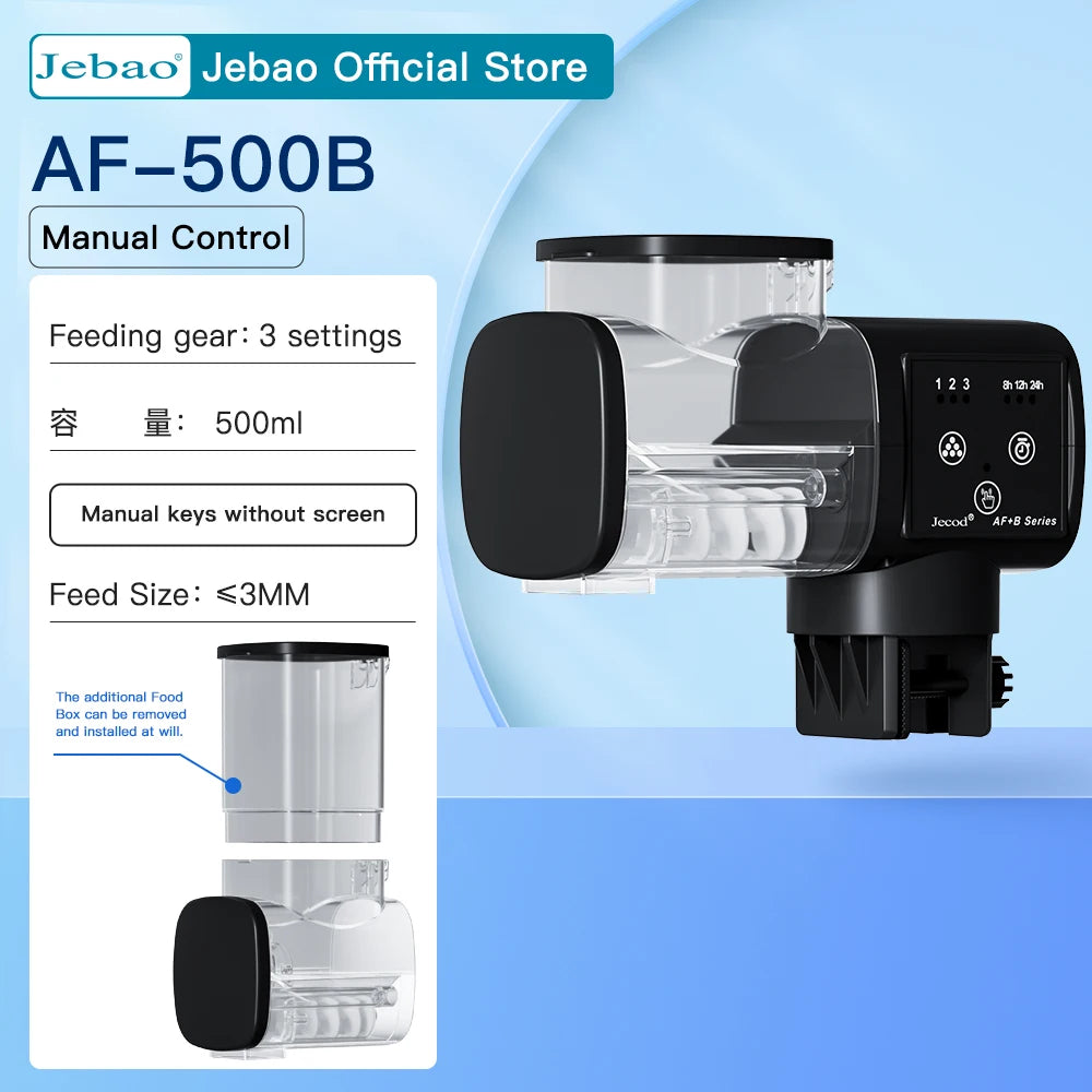 Jebao Jecod New Aquarium Fish Tank Feeder Intelligent Automatic Feeder Digital Timing Wifi Wireless Remote Control Fish Feeding-EXPROTAS