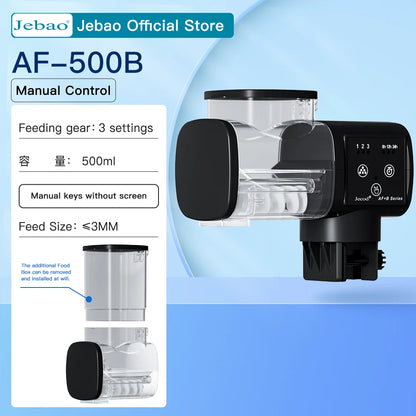Jebao Jecod New Aquarium Fish Tank Feeder Intelligent Automatic Feeder Digital Timing Wifi Wireless Remote Control Fish Feeding-EXPROTAS