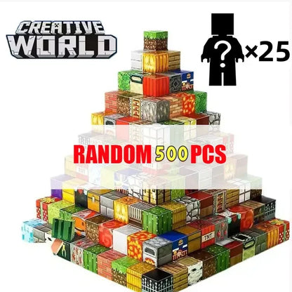 500pcs Magnetic Building Blocks Cube Set Montessori DIY Sensory Educational Toy Gift