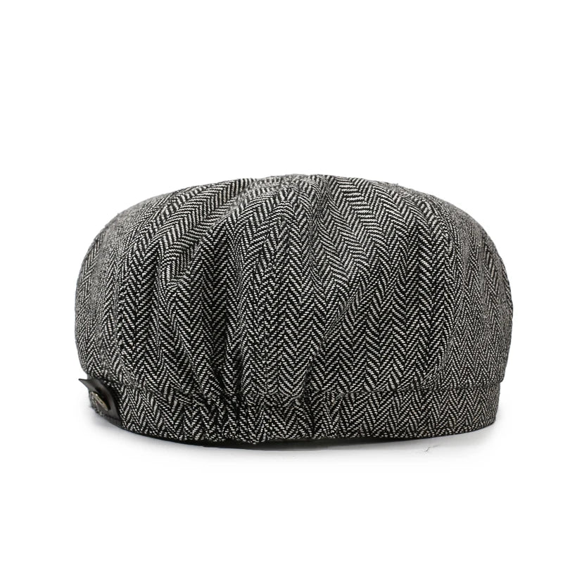 Unisex Newsboy Hat Retro Beret Cap for Spring Autumn Travel Casual