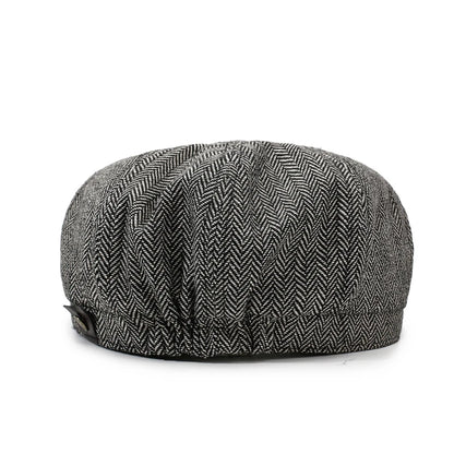 Unisex Newsboy Hat Retro Beret Cap for Spring Autumn Travel Casual