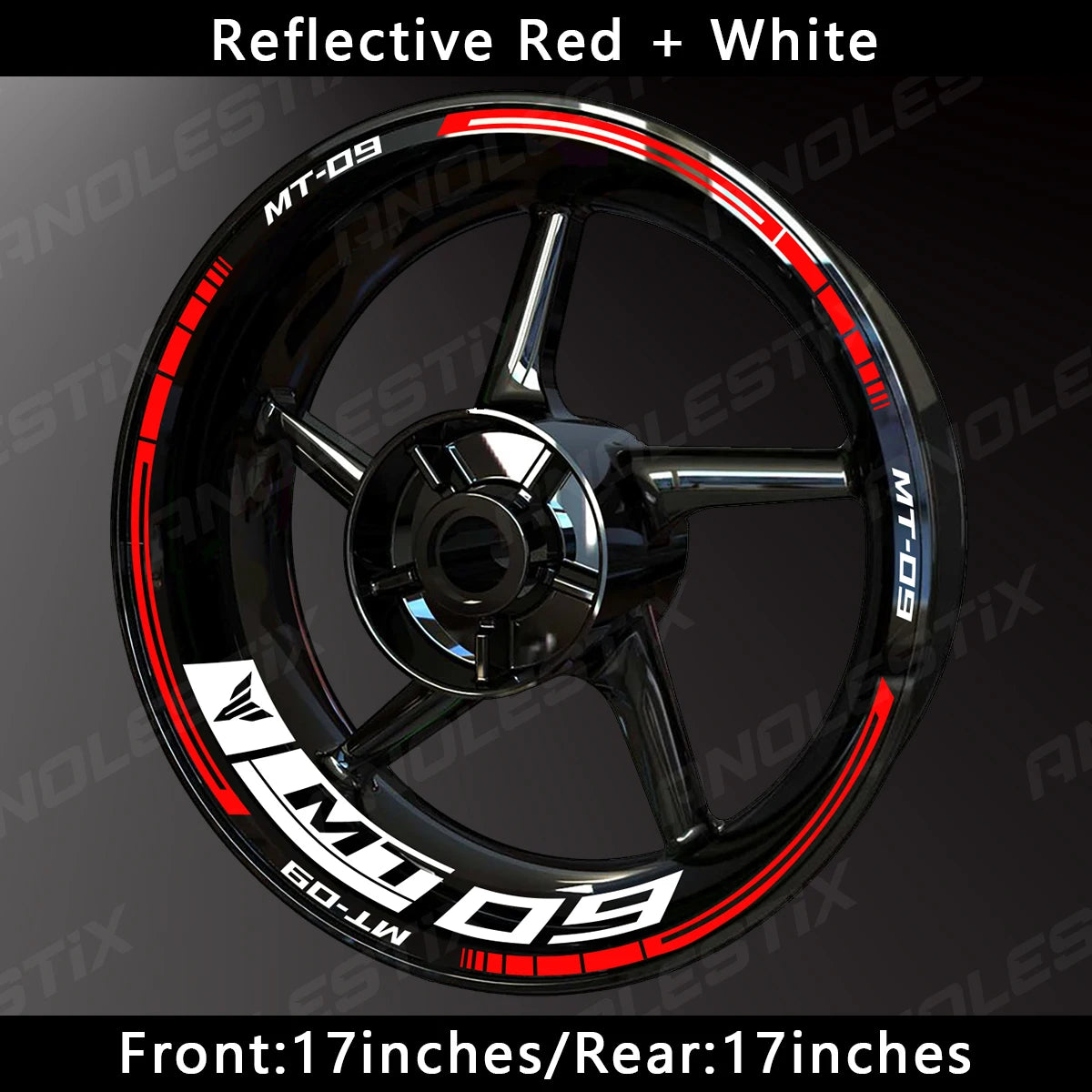 Reflective Motorcycle Wheel Sticker Hub Decal Rim Stripe Tape for YAMAHA MT-09