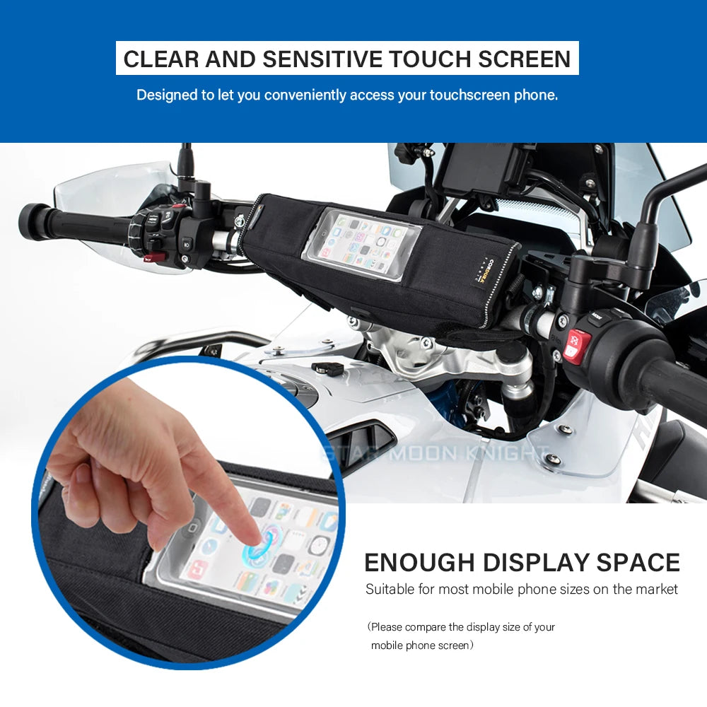 Waterproof Handlebar Tool Storage Bag for BMW R1250GS R1200GS F850GS F750GS