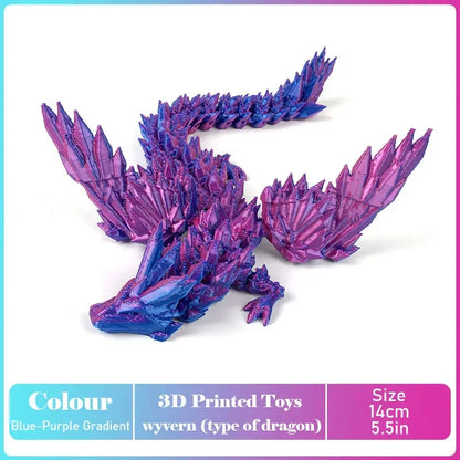 3D Printed Tyrannosaurus Rex Dinosaur Model Jointed Movable Realistic Decor