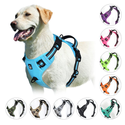 Adjustable Soft Padded Dog Harness with Handle No Pull Pet Vest