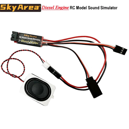 RC Diesel Engine Sound Module 2W Speaker for Trucks Cars Excavators