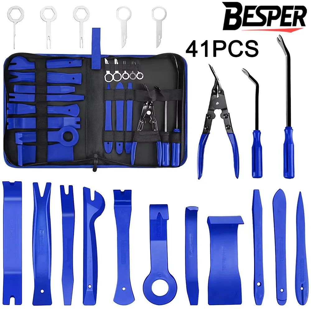 5Pcs Car Trim Clip Removal Panel Fastener Pry Tools Set for Auto Dash