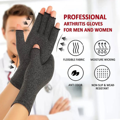 Arthritis Gloves Compression Fingerless Support Pain Relief for Men Women