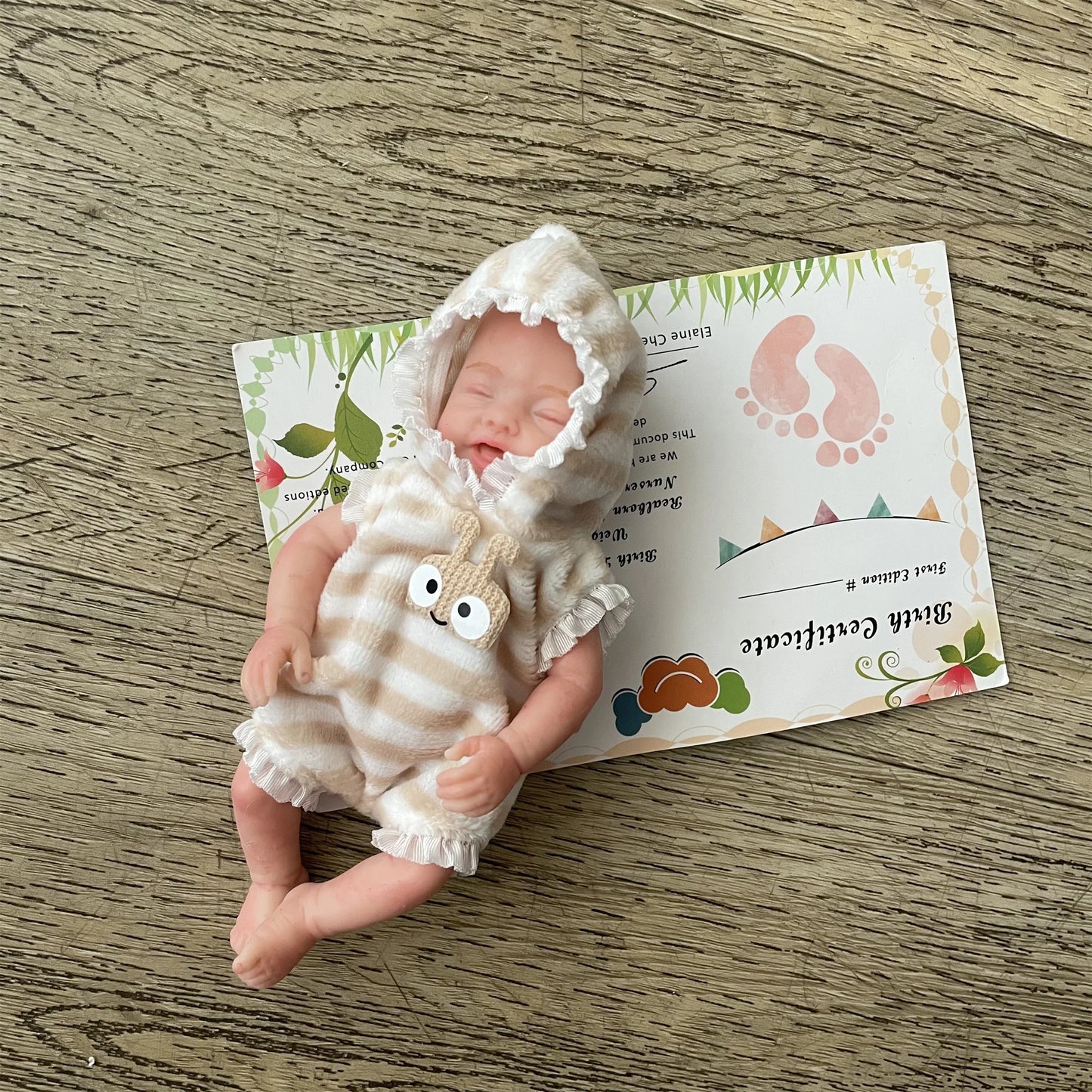 15cm Mini Silicone Reborn Girl Doll Painted Full Body Soft Baby Doll Bebê