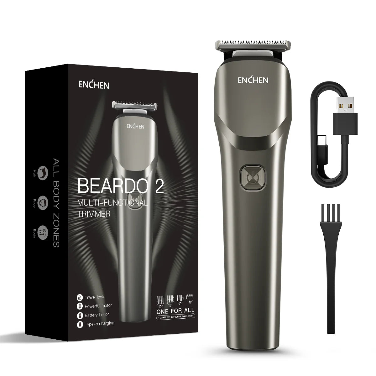 Enchen Beardo 2 Hair Clipper Cordless Trimmer for Men Grooming