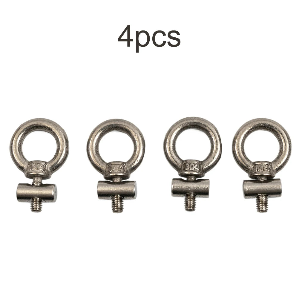 2/4/6/8pcs Awning Rail Stoppers 6mm Stops Motorhome Campervan Caravan Stainless Sliding Rail Track Lifting Ring Screw Slip Ring