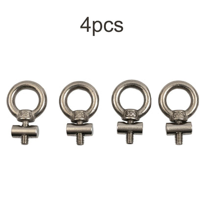 2/4/6/8pcs Awning Rail Stoppers 6mm Stops Motorhome Campervan Caravan Stainless Sliding Rail Track Lifting Ring Screw Slip Ring