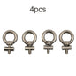 2/4/6/8pcs Awning Rail Stoppers 6mm Stops Motorhome Campervan Caravan Stainless Sliding Rail Track Lifting Ring Screw Slip Ring