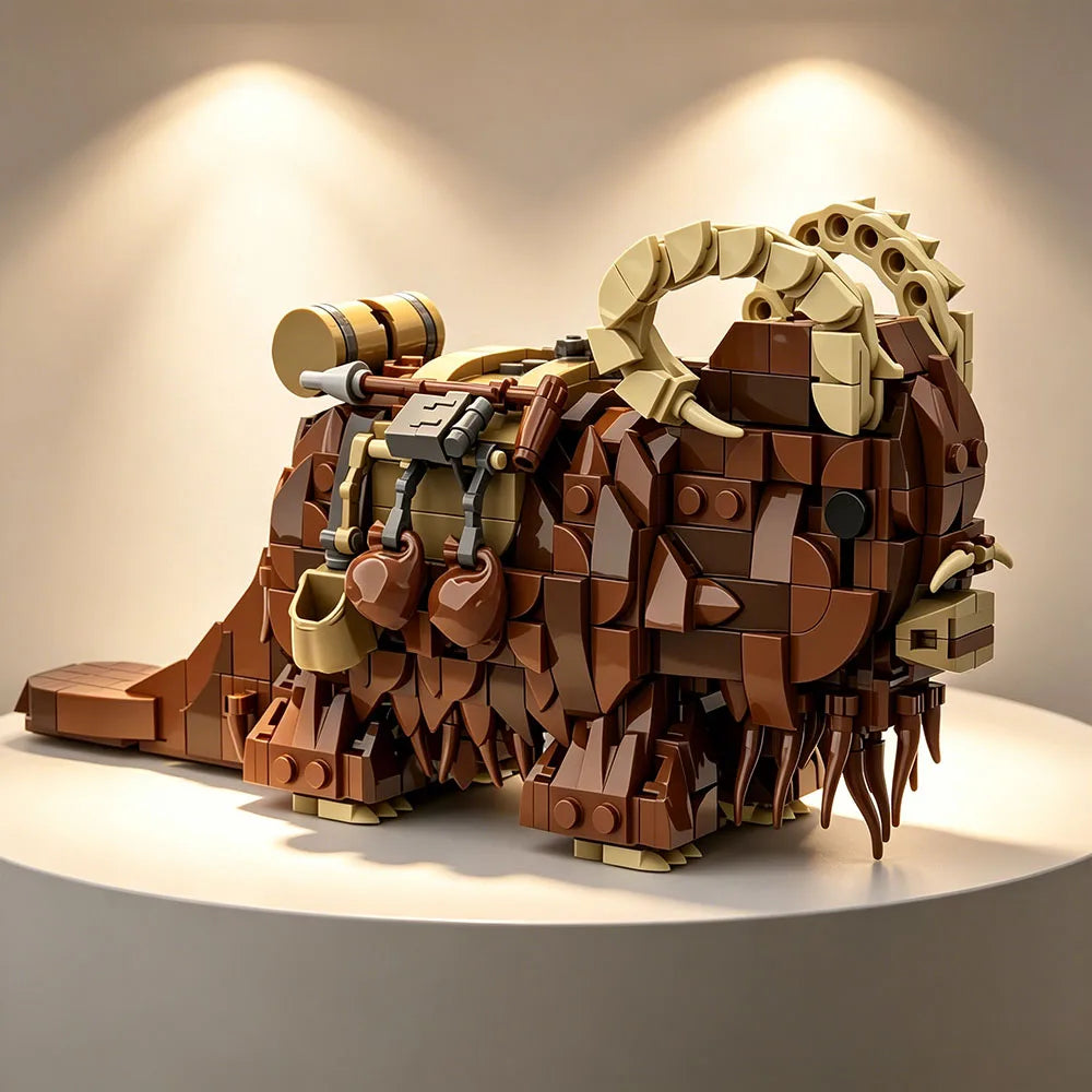 Action Monster Mount Building Blocks Rhino Constructor Model Bricks