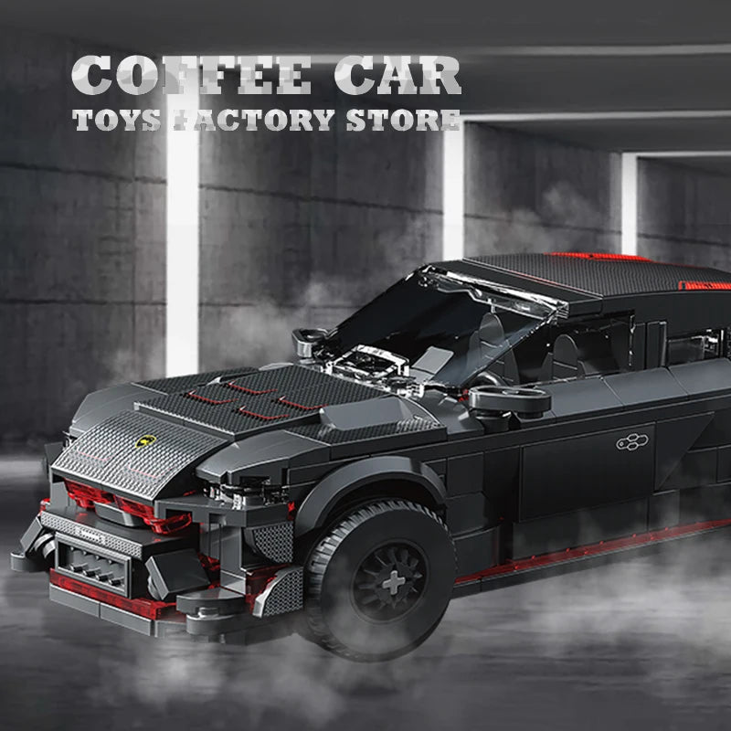 City SUV Off-Road Vehicle Building Blocks MOC Station Wagon Brick Toy Set