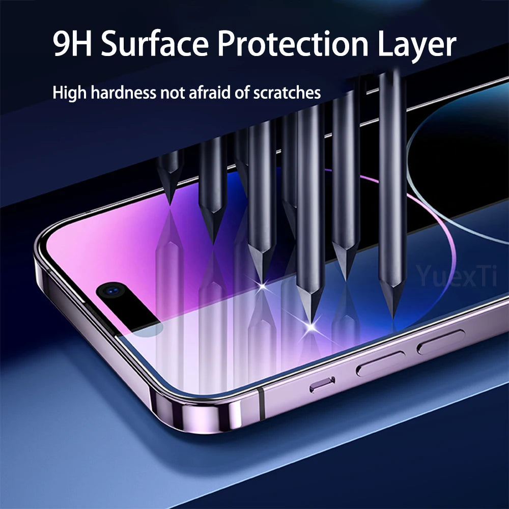 1-4Pcs Privacy Screen Protector for iPhone 14 15 16 Pro Max Anti-Spy Glass