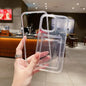 Transparent Card Holder Shockproof Soft Case for iPhone 12-16 Pro Max